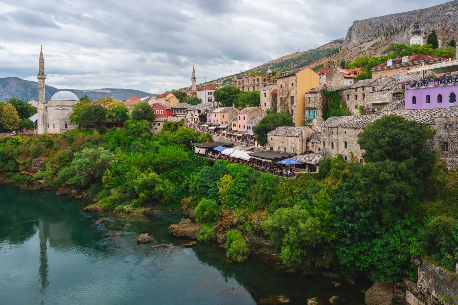 Views of Mostar in Bosnia Herzegovina