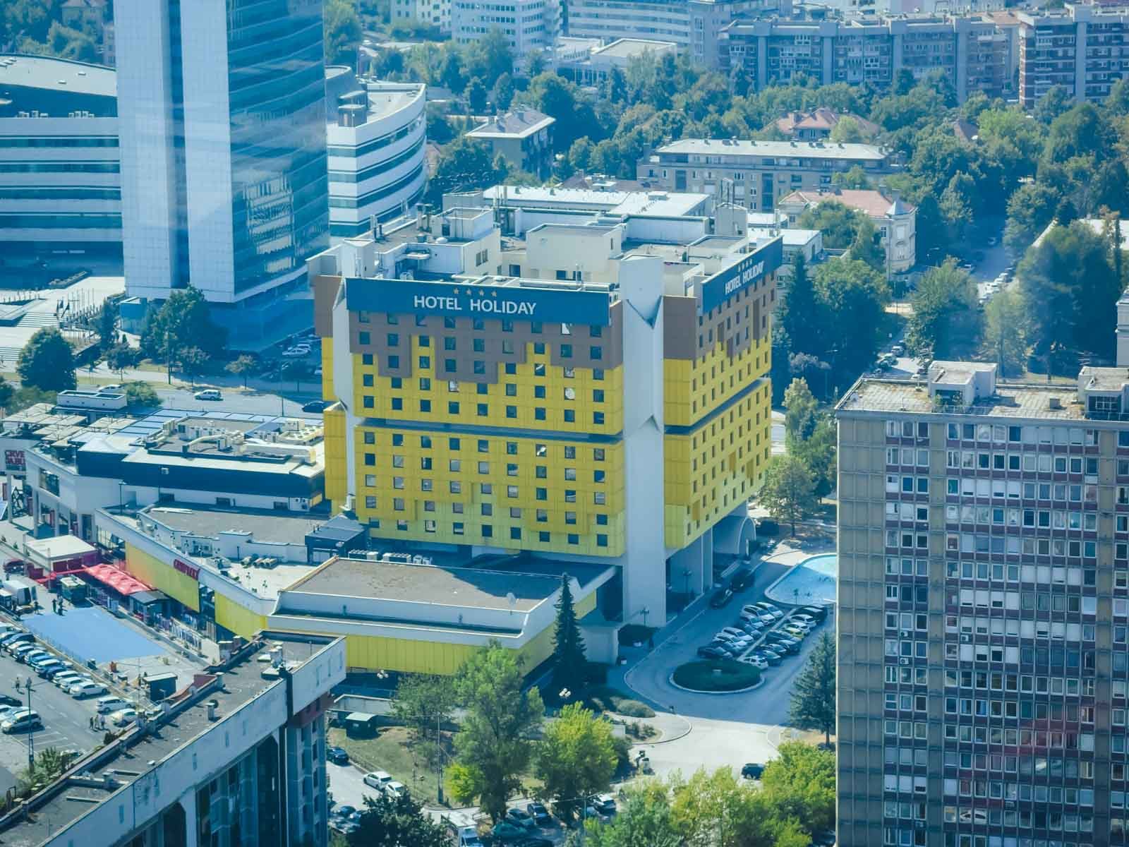 Sniper Alley in Sarajevo Bosnia Herzegovina