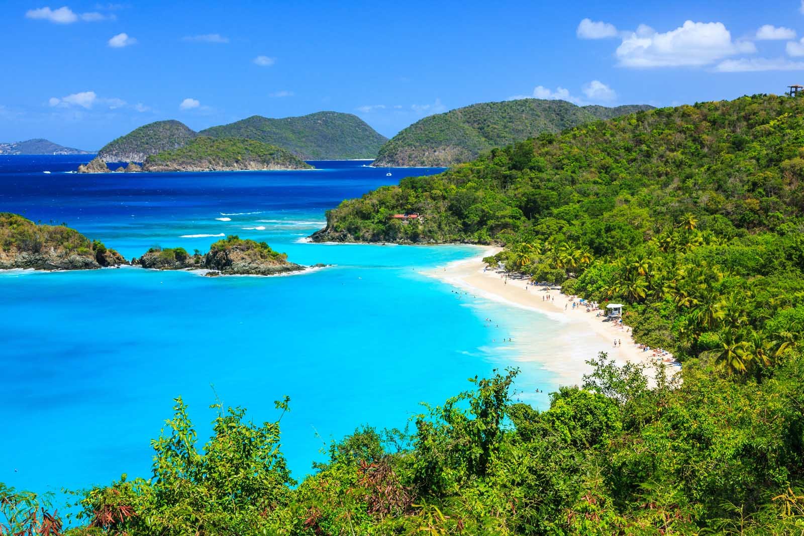 The beautiful beaches of the US virgin islands