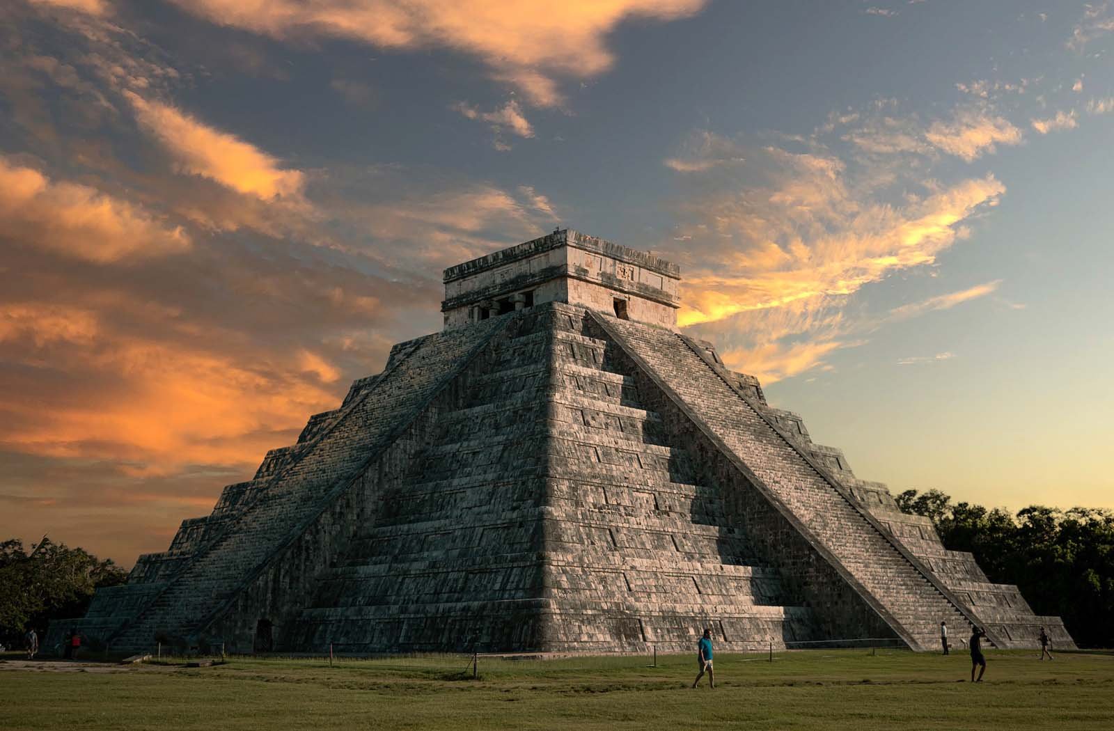El Castillo pyramid at Chichen Itza on the Yucatan Peninsula