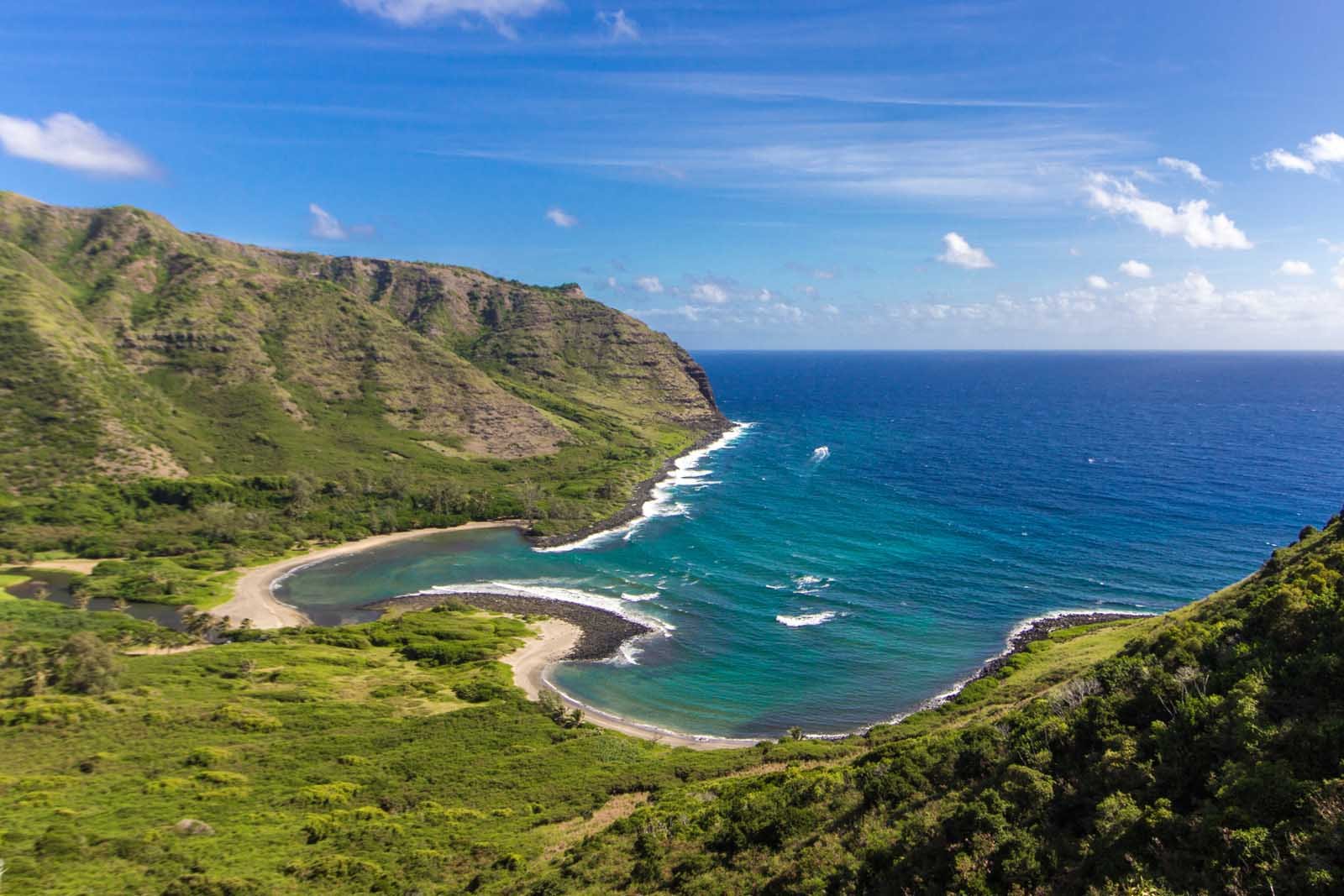 The rugged coastline of Molokai from our Jeep tour around the island