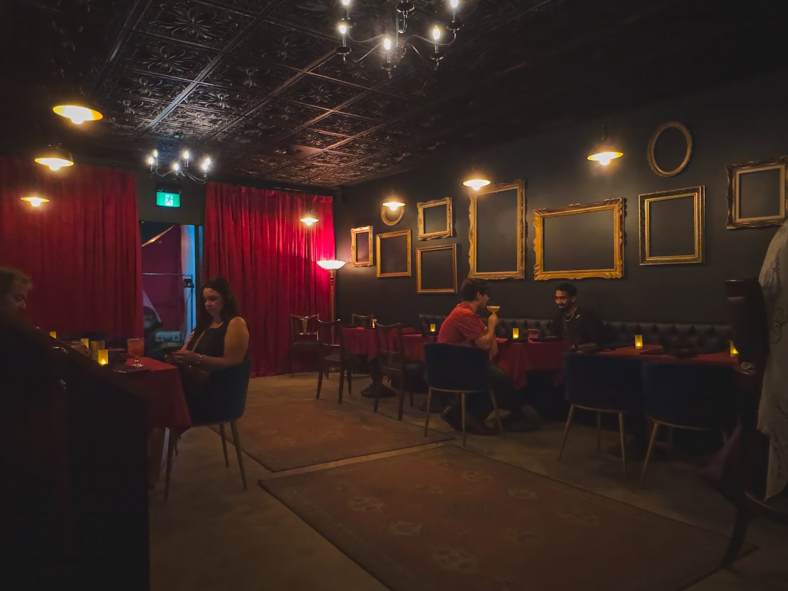 1920s-inspired speakeasy bar interior at The Night Owl in downtown Sudbury