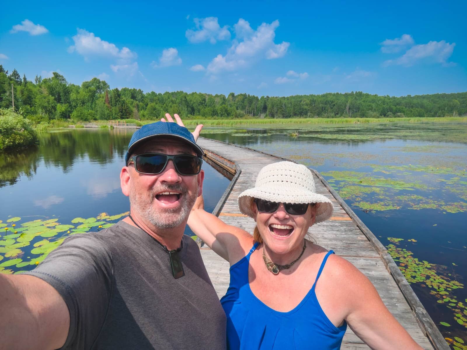 Beaver Pond Loop trail at Lake Laurentian Conservation Area in Northern Ontario