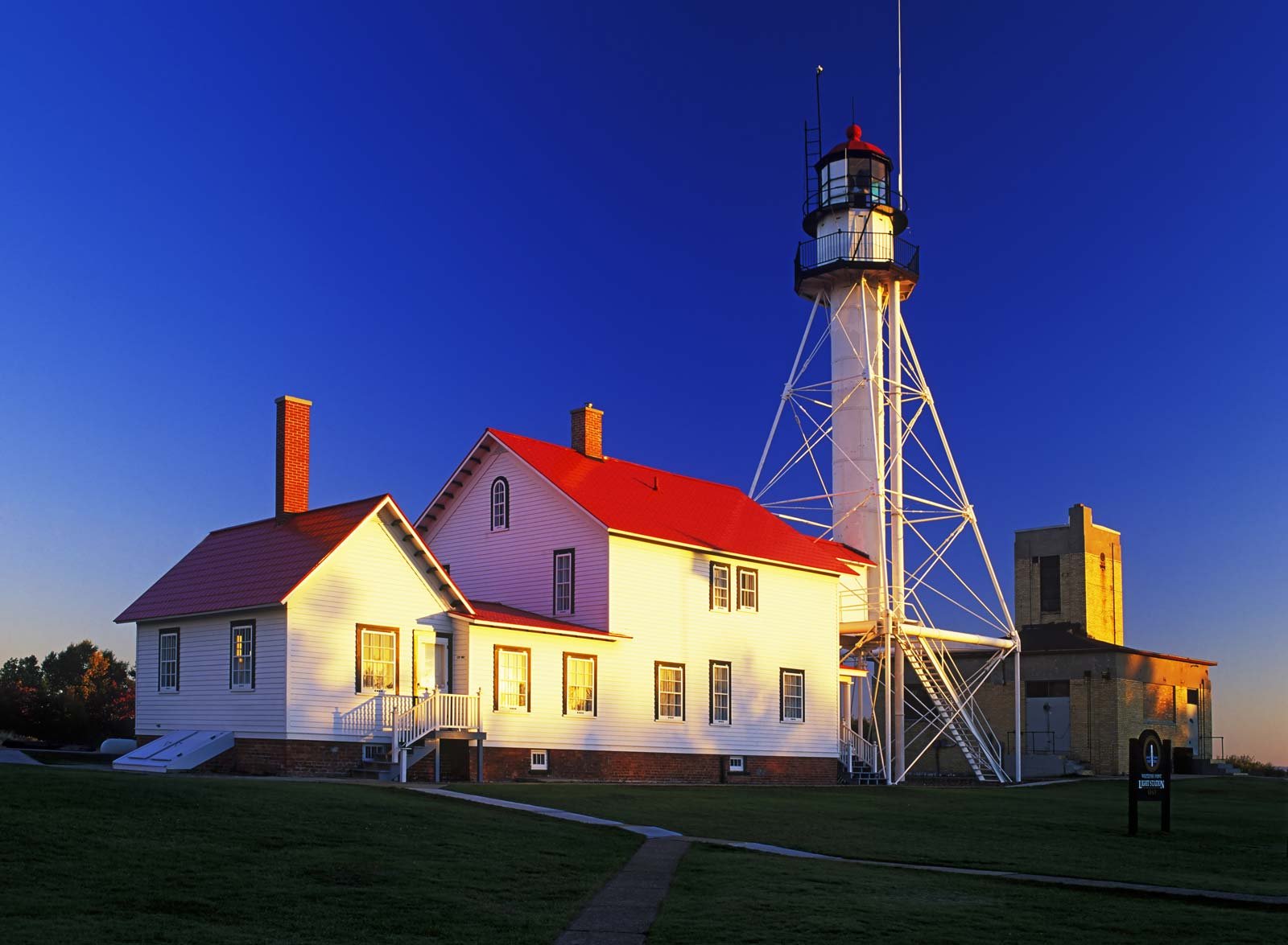 lighthouse of whitefish point in the Upper Peninsula of Michigan