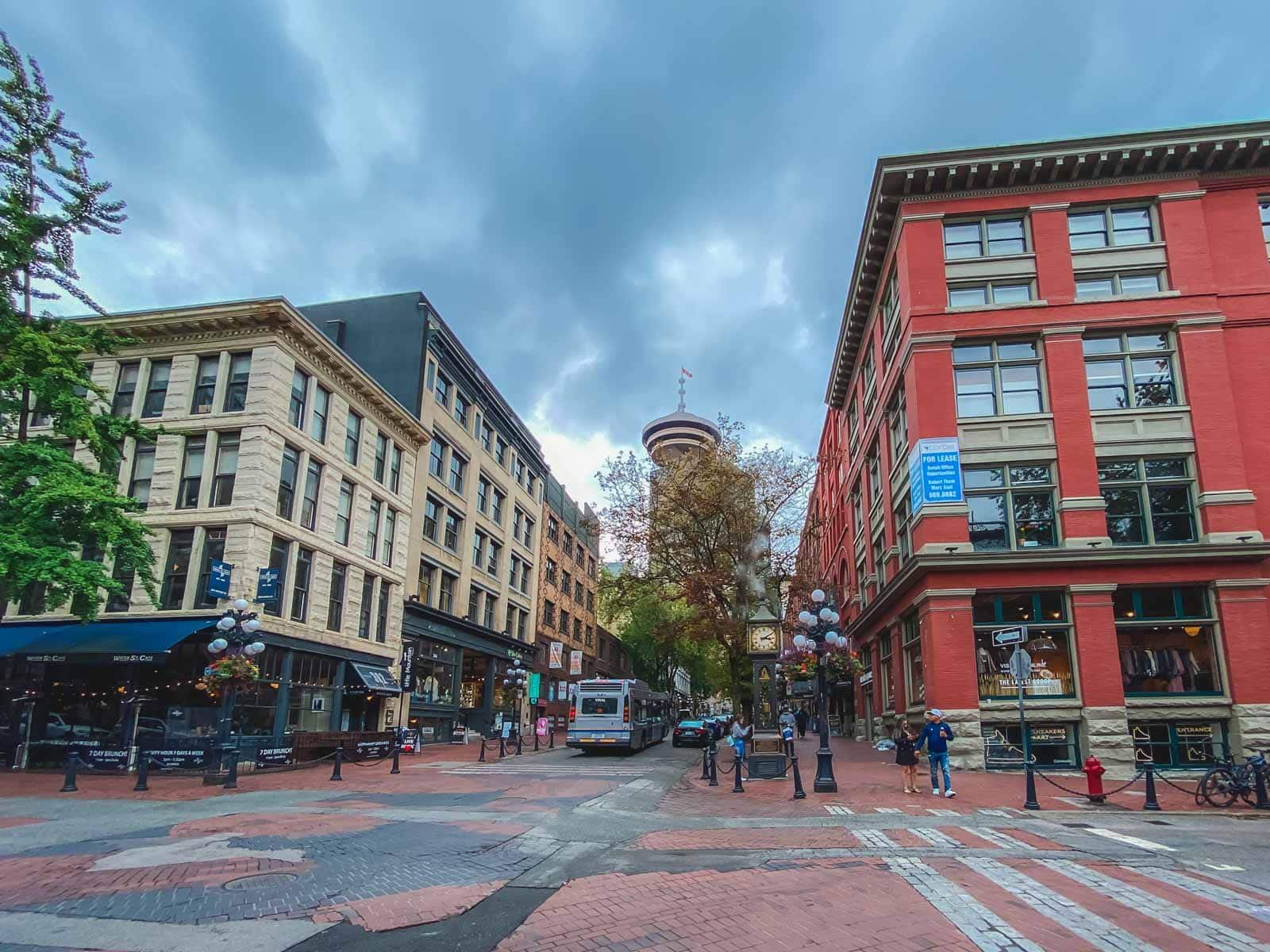exploring the unique shops and Victorian architecture along Water Street in Gastown, Vancouver.